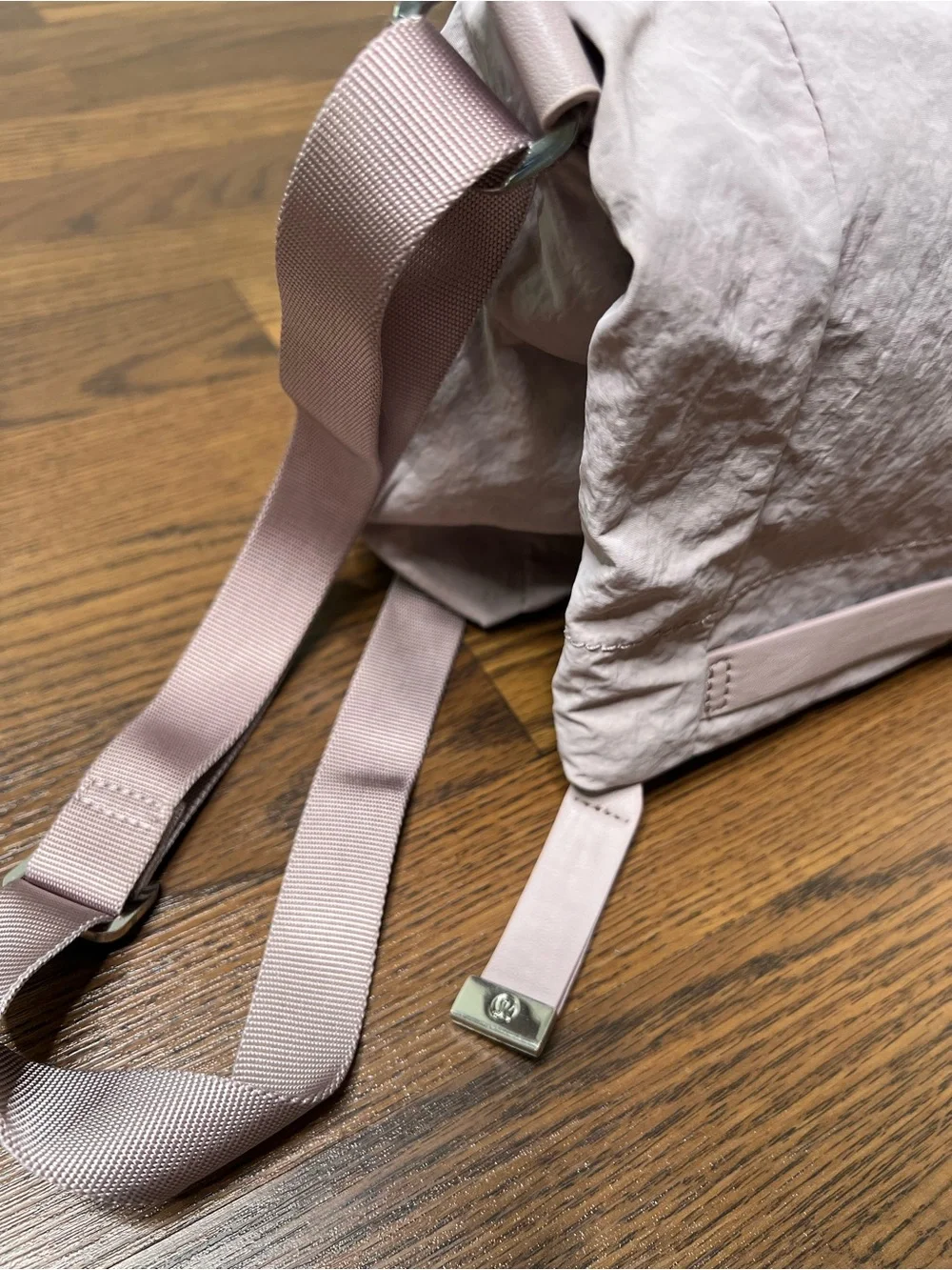 Lululemon On My Level Crossbody Bag in a light purple shade